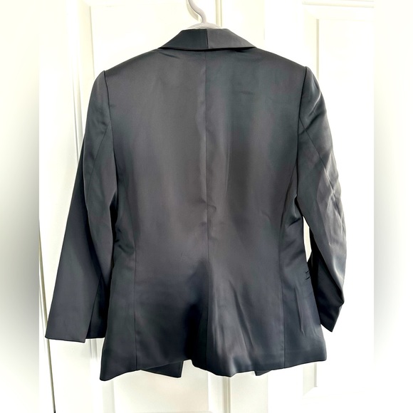 H&M Charcoal Satin Office Blazer Size 0 - Picture 2 of 4